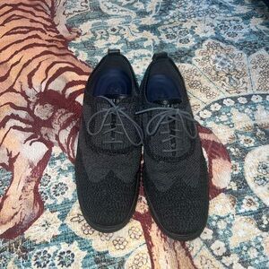 Men's Cole Haan Black Knit Oxford Shoes